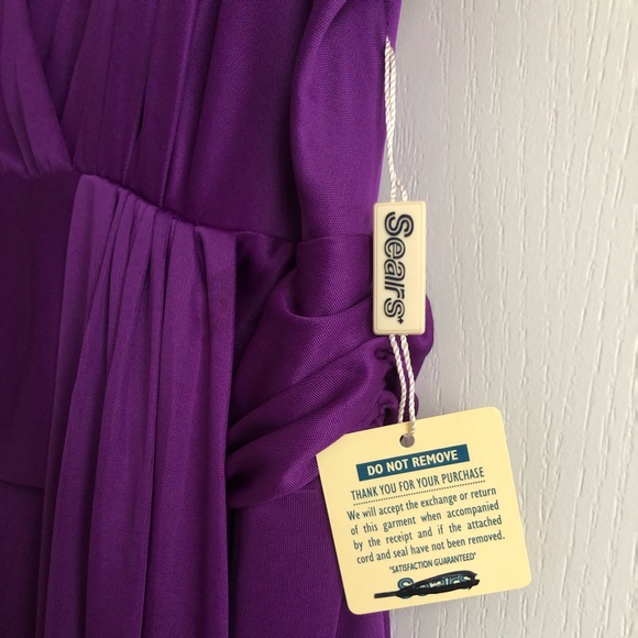 Purple Formal Knee Length Dress - Picture 7 of 10